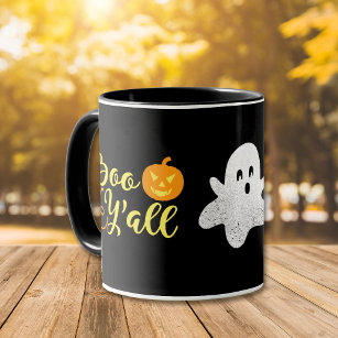 Boo Y'all Halloween Ghost Mug