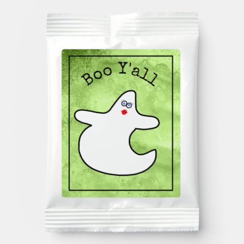 Boo Yall Southen Halloween Diva Ghost green  Hot Chocolate Drink Mix