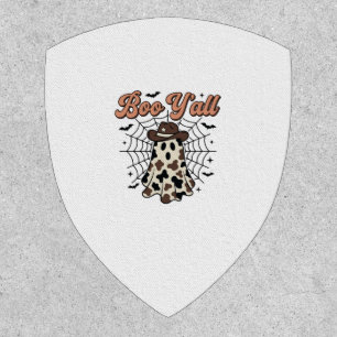 Boo Yall Western Ghost Halloween Design Patch