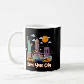 Boo York City Halloween 2026 New York Ghost Coffee Mug