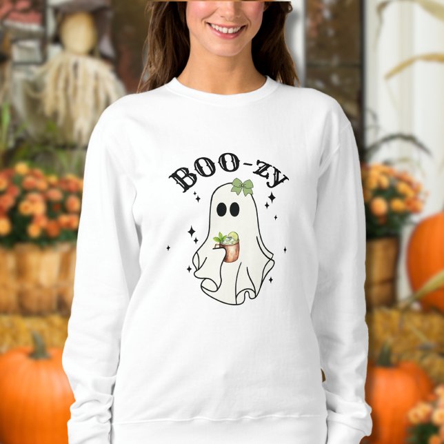 Boo-zy Moscow Mule Cute Ghost Halloween Sweatshirt (Boo-zy Moscow Mule Cute Ghost Halloween sweatshirt)