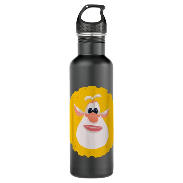 Booba Cheese Moon  Stainless Steel Water Bottle (Front)