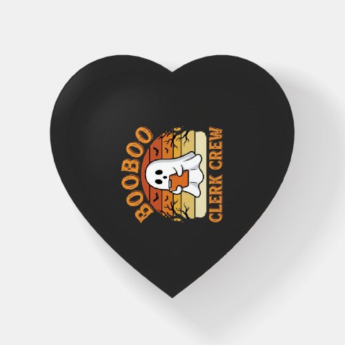 Booboo Clerk Crew Halloween Ghost Design_1 Paperweight