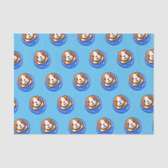 Booboo Piggy blue Tissue Paper (Front)
