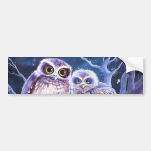 Boobook Owl Family Bumper Sticker