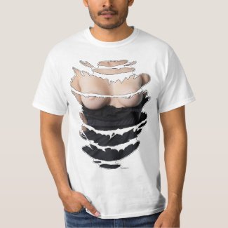 Boobs inside! Ripped torn clothing funny adult tee