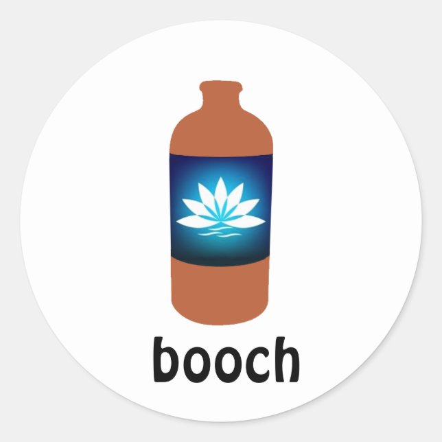 booch sticker - kombucha (Front)
