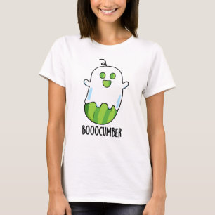 Boocumber Funny Ghost Cucumber Pun T-Shirt