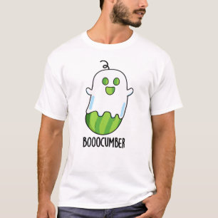 Boocumber Funny Ghost Cucumber Pun T-Shirt