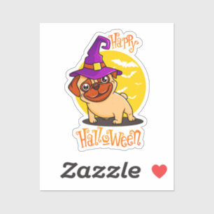 BooF -Bruno the Witchy French Bulldog Sticker