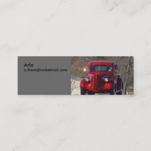 booger_red_truck, Arla, a.thom@rocketmail.com, ... Business Card Template