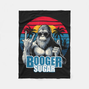 Booger Sugar Sasquatch Funny Gorilla Bigfoot Fleece Blanket
