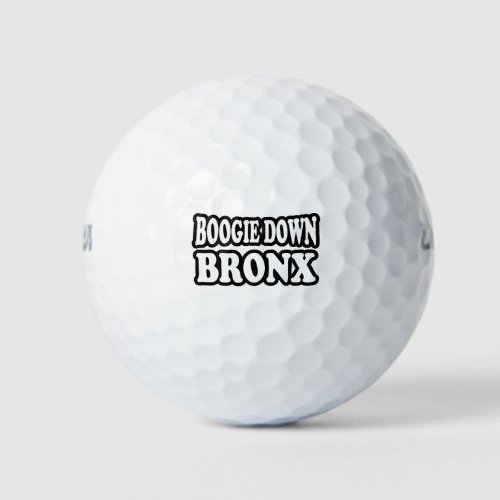 Boogie Down Bronx NYC Golf Balls