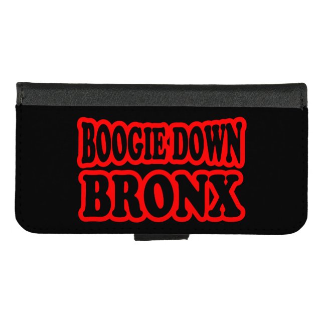 Boogie Down Bronx, NYC iPhone Wallet Case (Front (Horizontal))