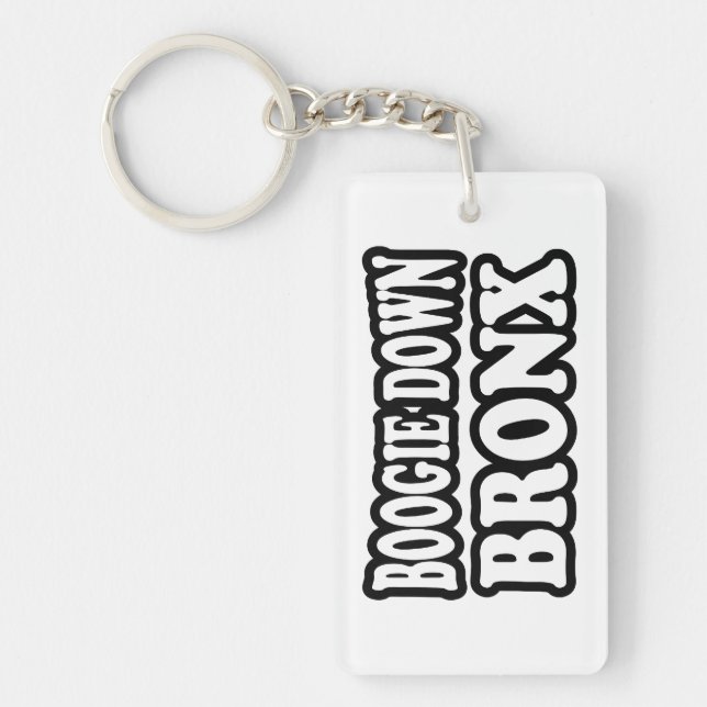Boogie Down Bronx, NYC Keychain (Front)