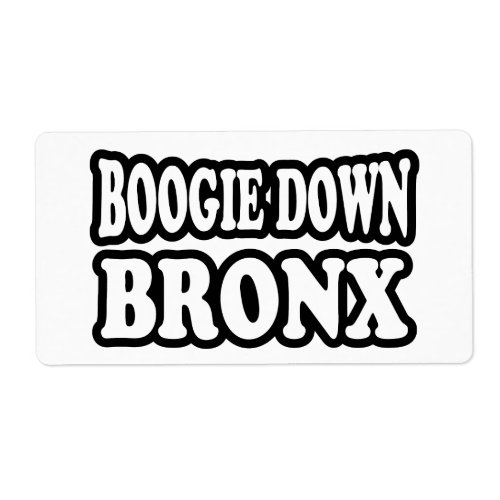 Boogie Down Bronx NYC Label