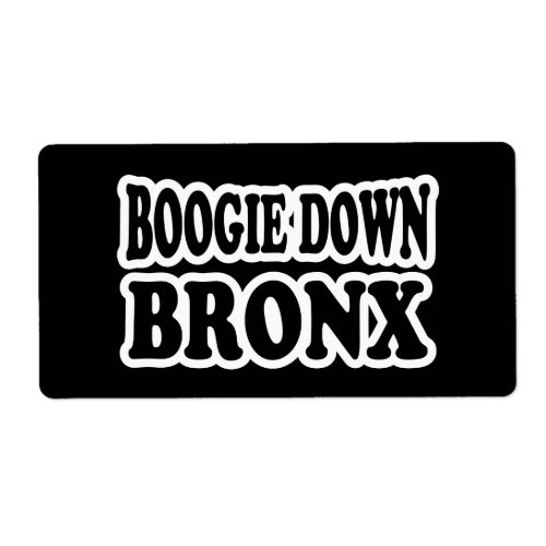 Boogie Down Bronx NYC Label