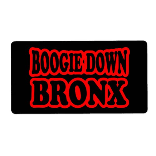 Boogie Down Bronx NYC Label