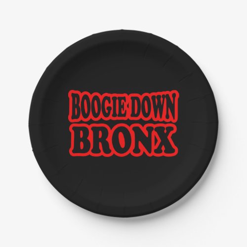 Boogie Down Bronx NYC Paper Plates