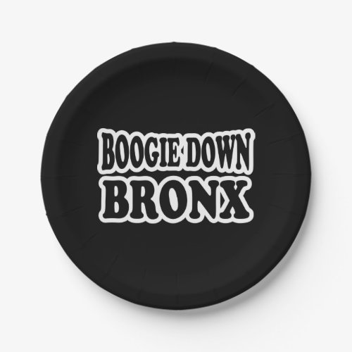 Boogie Down Bronx NYC Paper Plates