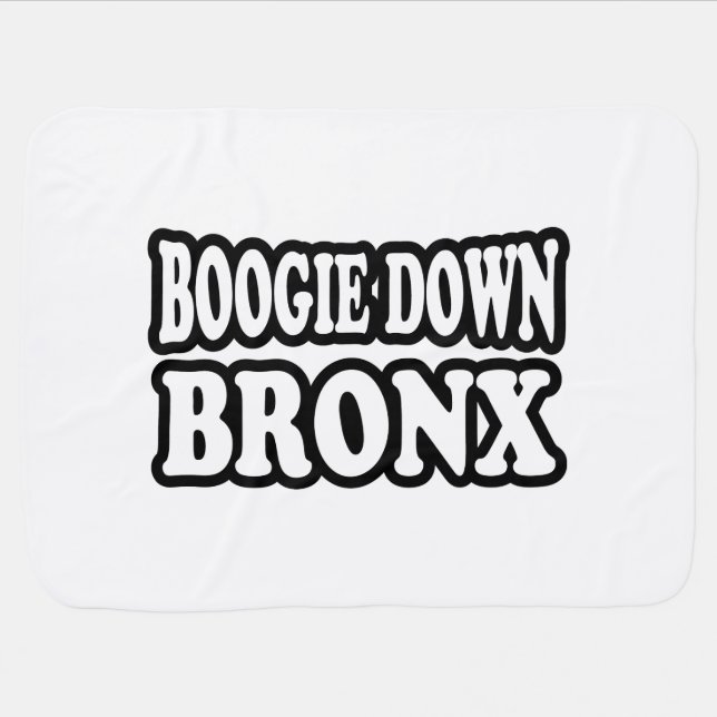 Boogie Down Bronx, NYC Receiving Blanket (Horizontal)