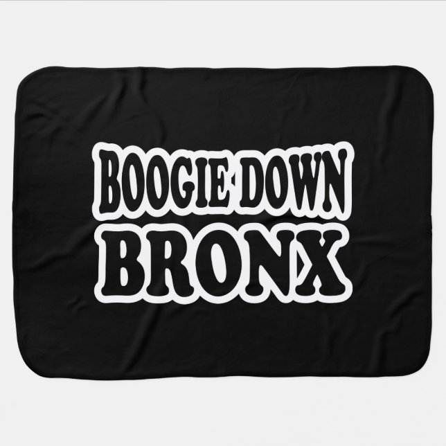 Boogie Down Bronx, NYC Receiving Blanket (Horizontal)