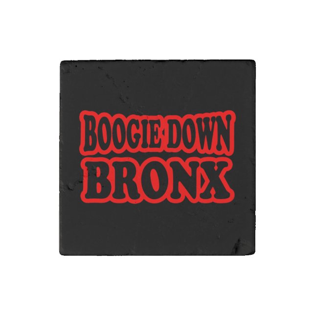 Boogie Down Bronx, NYC Stone Magnet (Front)