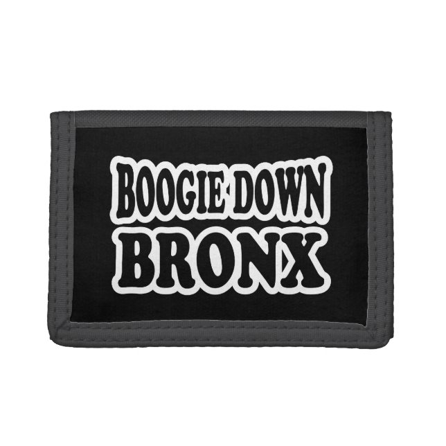 Boogie Down Bronx, NYC Trifold Wallet (Front)