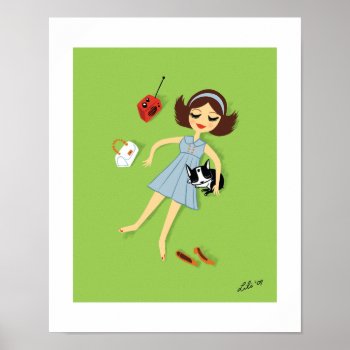 Boogie Loves The Fanny Poster by LiliChin at Zazzle