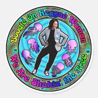 Boogie on Kamala Shaking the Tree Classic Round Sticker
