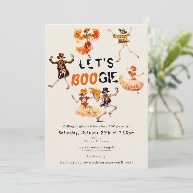 BOOGIE Skeleton Day Of Dead Adult Halloween Party (Standing Front)