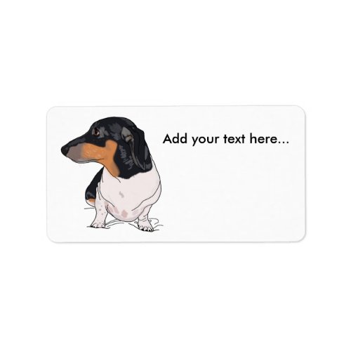 Boogie the dachshund address labels 2