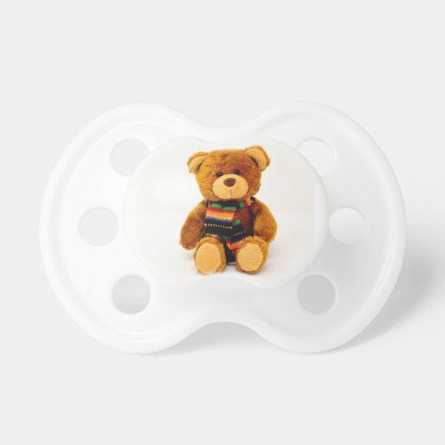 pacifier with teddy bear