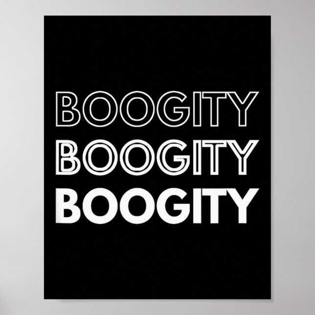 Boogity _ Funny Words On  Poster (Front)
