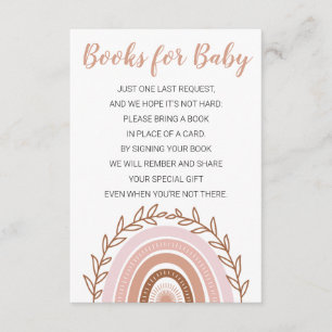 Booh Rainbow Books for Baby Card