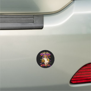 Boojee Ghost Halloween Boo JEE Disco Car Magnet