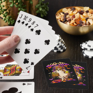 Boojee Ghost Halloween Boo JEE Disco Poker Cards