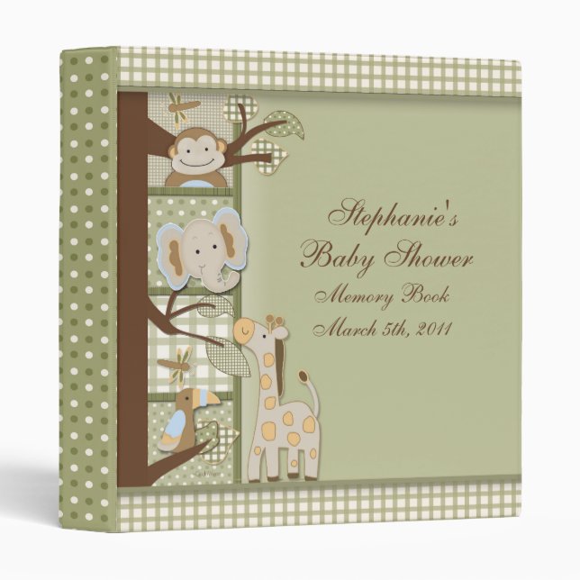 book2, Stephanie's, Baby Shower, Memory BookMar... 3 Ring Binder (Front/Spine)