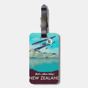 Book a Plane Today! New Zealand Luggage Tag