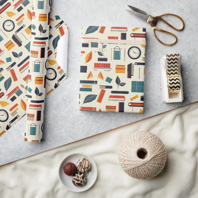 Book and school Wrapping Paper (Crafts)