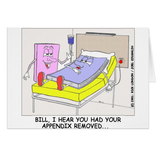 Book Appendix Coming Out Funny Gifts & Tees Cards (Front Horizontal)
