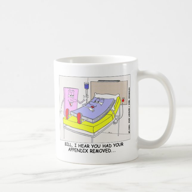 Book Appendix Coming Out Funny Gifts & Tees Coffee Mug (Right)