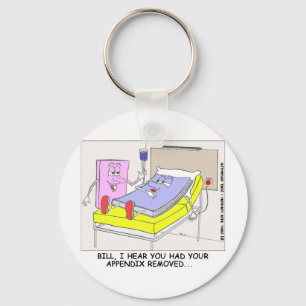 Book Appendix Coming Out Funny Gifts & Tees Keychain