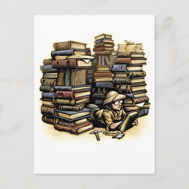 Book Archeologist Postcard (Front)