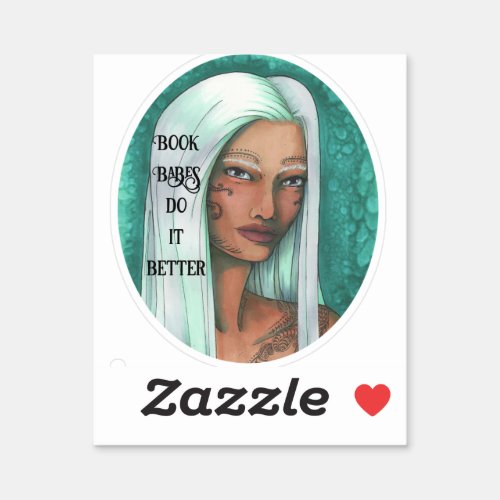 Book Babes Elf  Sticker