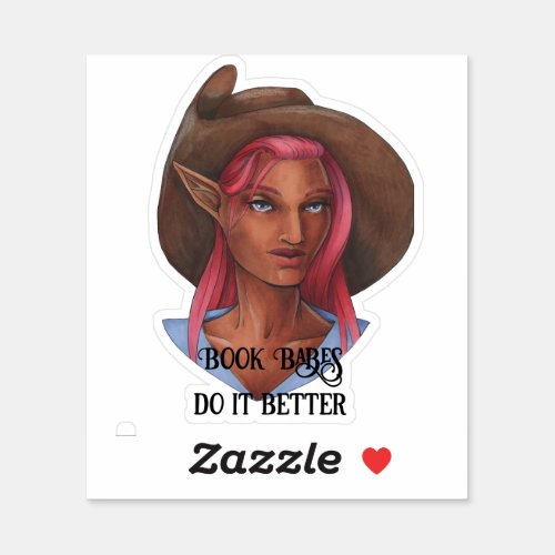 Book Babes Pirate Sticker
