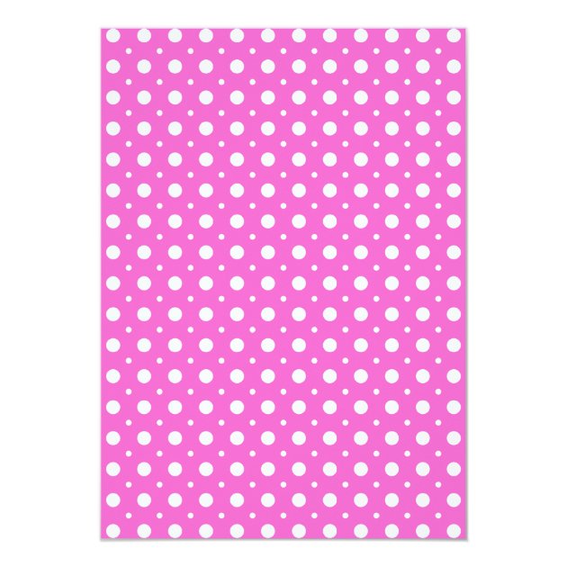 Book Baby Girl Shower Pink White Polka Dot Pattern Invitation