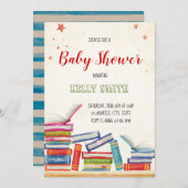 Book baby shower invitation (Front/Back)