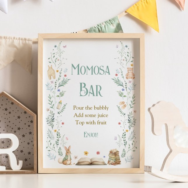 Book Baby Shower Momosa Bar Poster (Creator Uploaded)