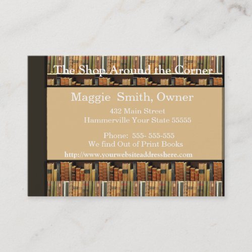 Book Background Business card